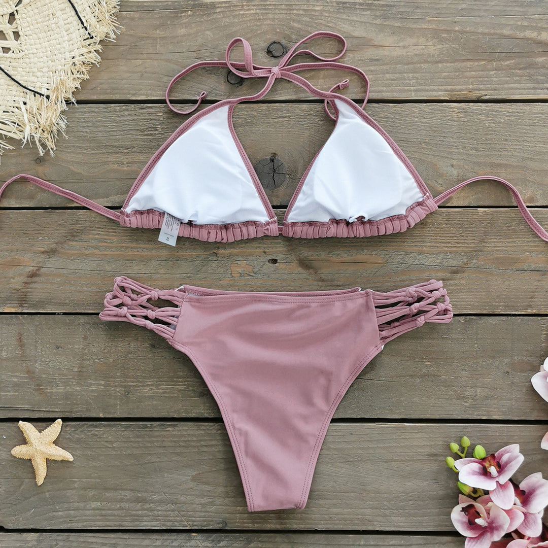 Dame Bikini-sæt med innovativ flæse-silhuet og justerbare stropper Stilla
