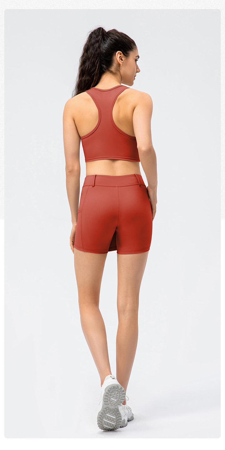 Stilla | Brocade Culotter Nude Feel Yoga Dance Løbeskørt Fitness Shorts