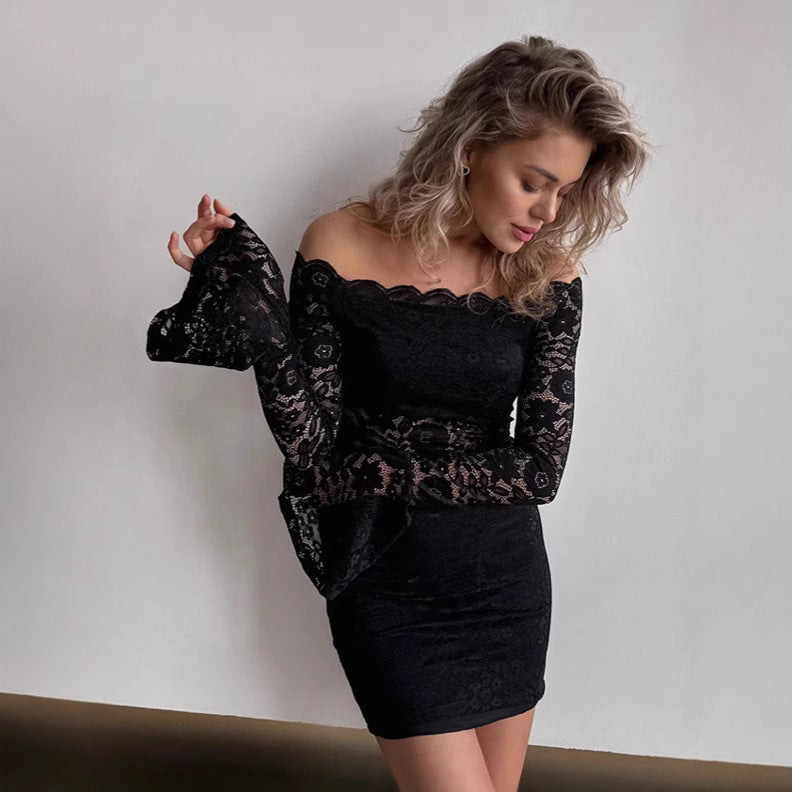Damer Off-Shoulder Spidskjole med voluminøse ærmer og tætsiddende snit Stilla