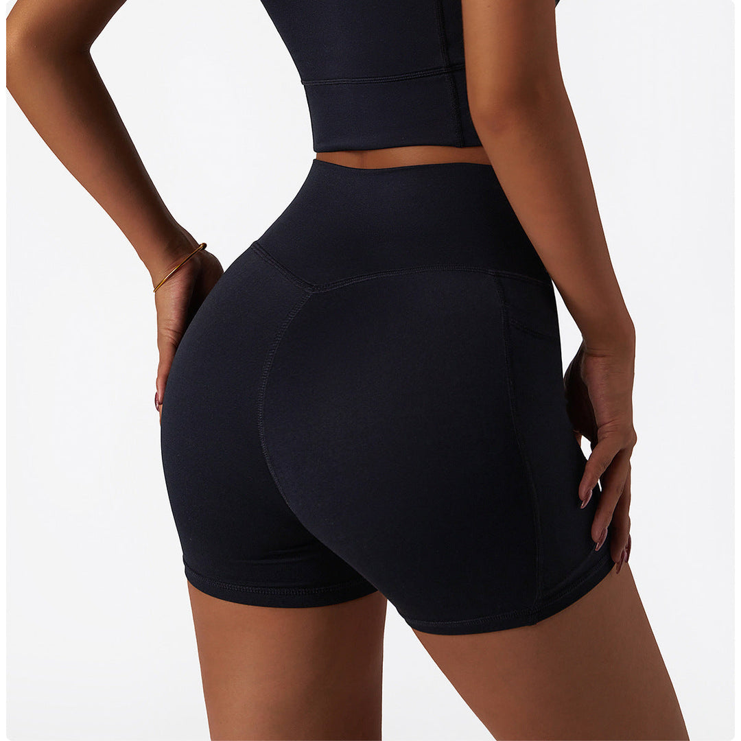 Stilla | Ice Silk Nude Feel Sport Shorts Hurtigttørrende Slim Yoga Bukser