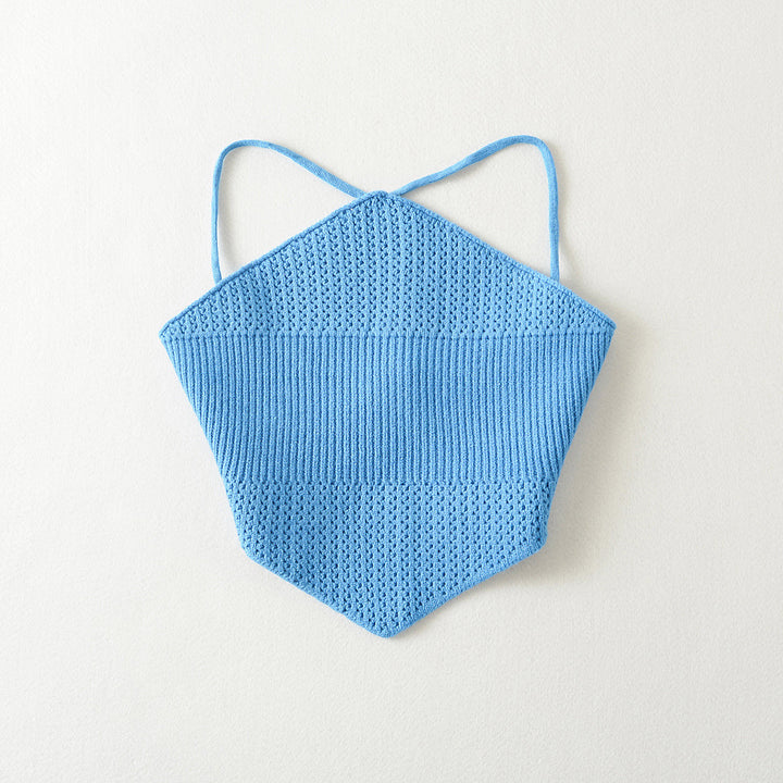 Dame tanktop med stilfuldt netdesign og fashionable volangdetaljer Stilla