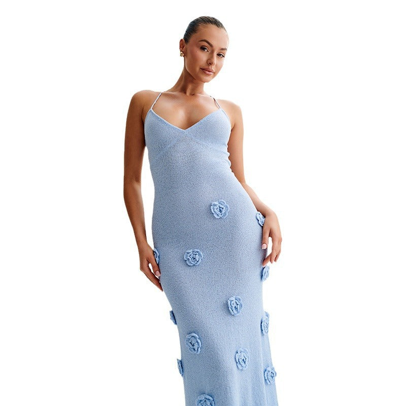 Dame Elegant Floral Maxi Kjole Stilla