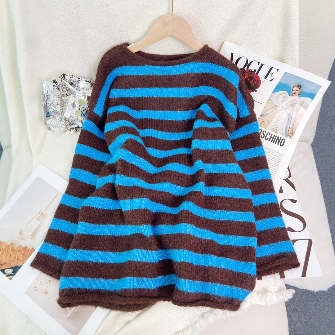 Kvinders stilfulde stripe sweater Stilla