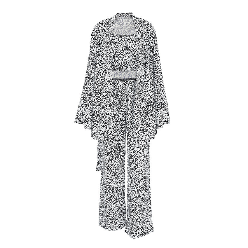 Dame Ensemble med leopardmønster Stilla