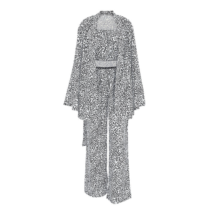 Dame Ensemble med leopardmønster Stilla