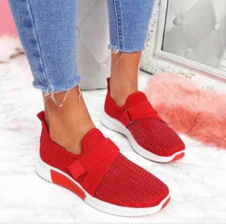 Dame Åndbare Sneakers med fleksibelt netdesign Stilla