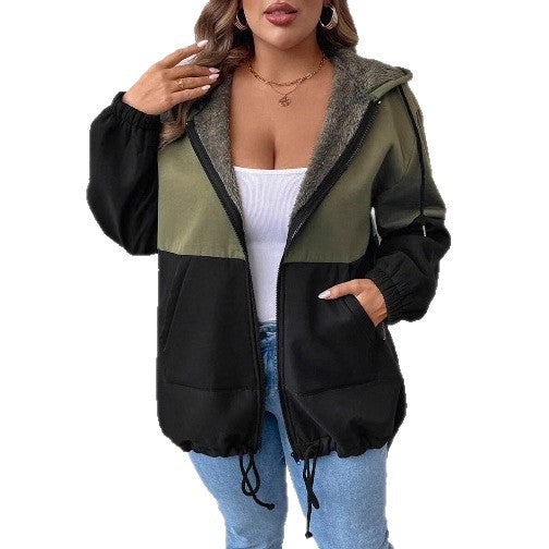 Dame casual overgangsjakke med dobbeltlaget fleece og justerbar kant Stilla