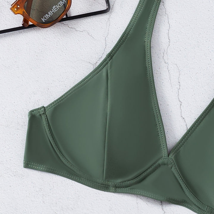 Dame Høj talje Snøre-Bikini Sæt Stilla