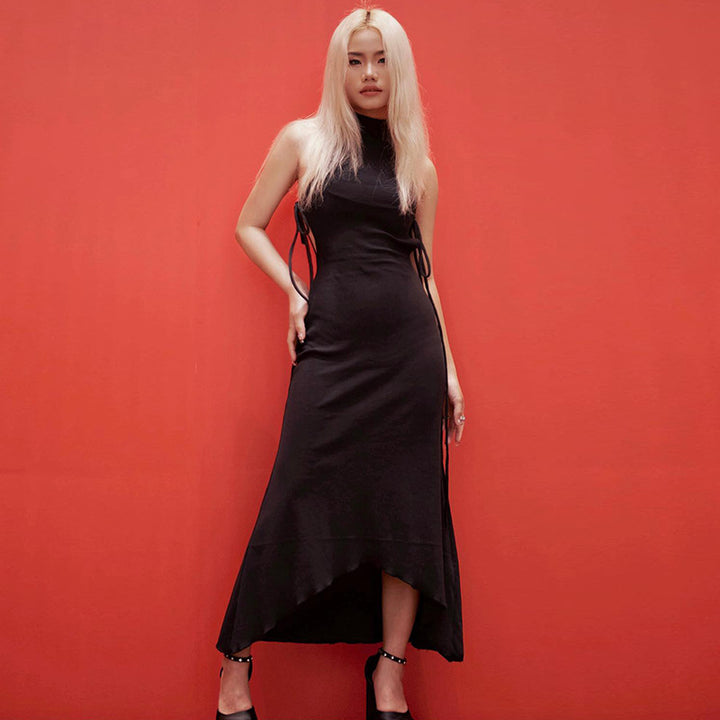 Dame Midi Kjole med elegante afslutninger Stilla