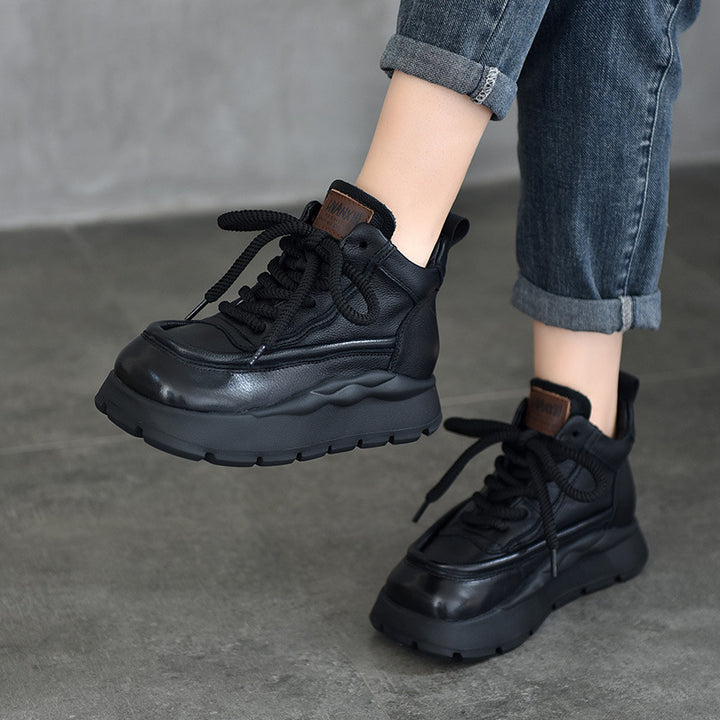 Dame Sporty High-Top Sneakers med robust overdel og dæmpende sål Stilla