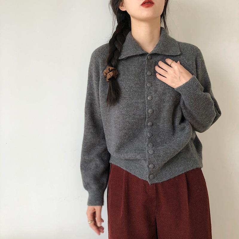 Dame moderigtig cardigan med knapdetaljer Stilla