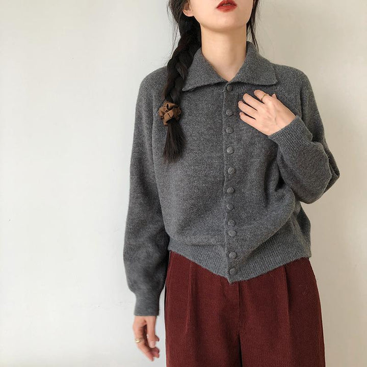 Dame moderigtig cardigan med knapdetaljer Stilla
