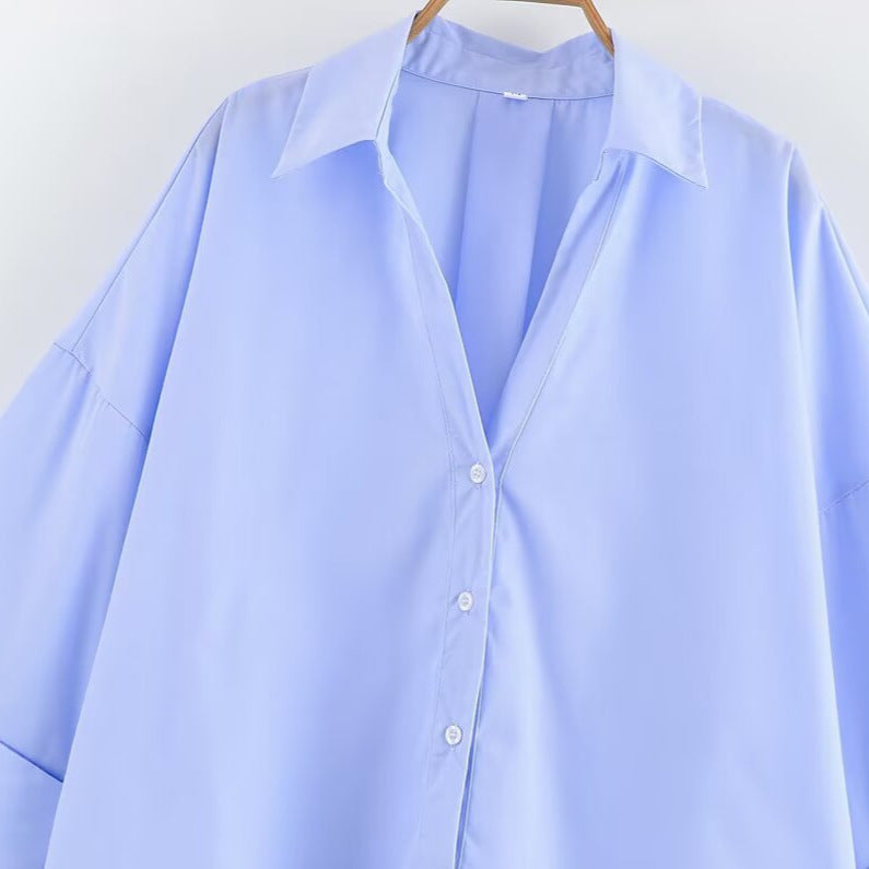 Kvinders bluse med bred pasform og elegante ærmer Stilla