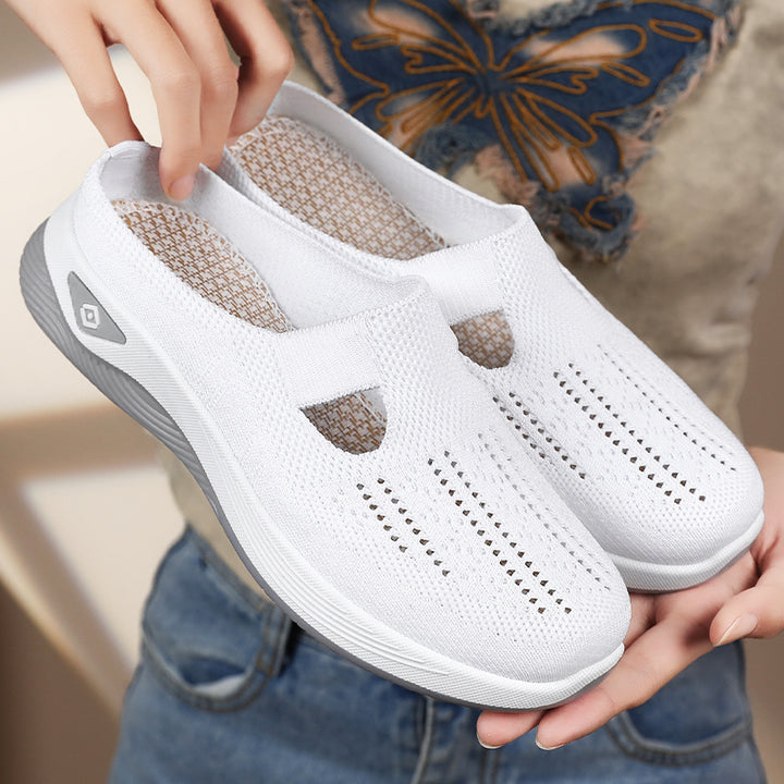 Dame Slip-On Komfort Vandrestøvler med åndbart strikdesign Stilla