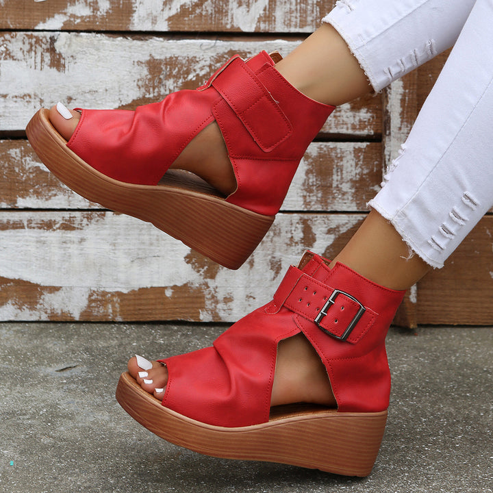 Dame Wedge Sandaler med justerbar rem og moderne design Stilla