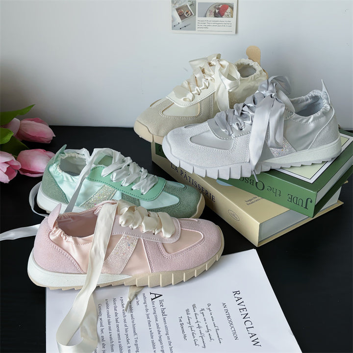 Dame Sneakers med elastisk snøresystem og åndbar tekstilstruktur Stilla