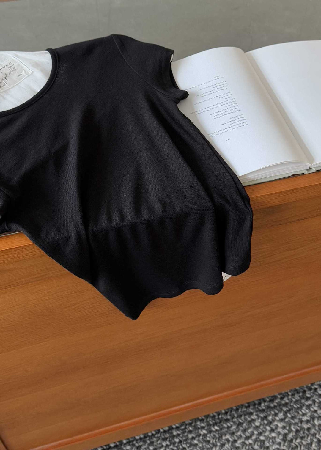 Dame tætsiddende kortærmet T-shirt i åndbart bomuldsblanding Stilla