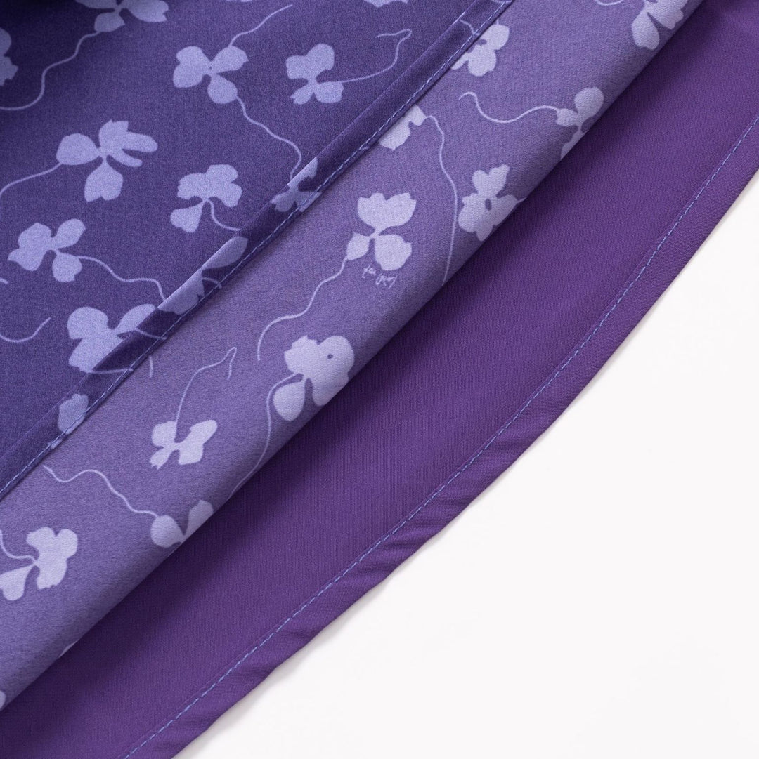 Dame legende sommerkjole med ruffles detaljer og blomster mønster Stilla