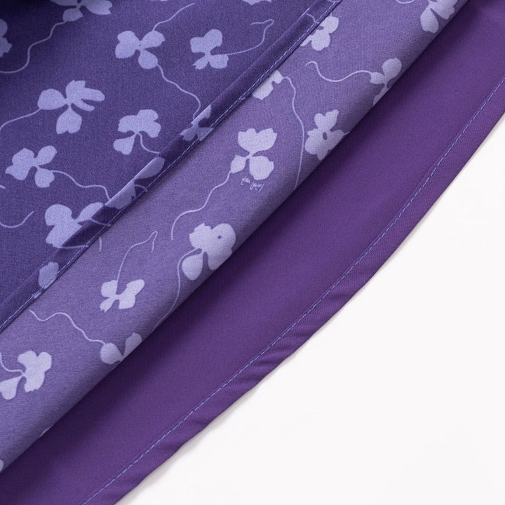 Dame legende sommerkjole med ruffles detaljer og blomster mønster Stilla