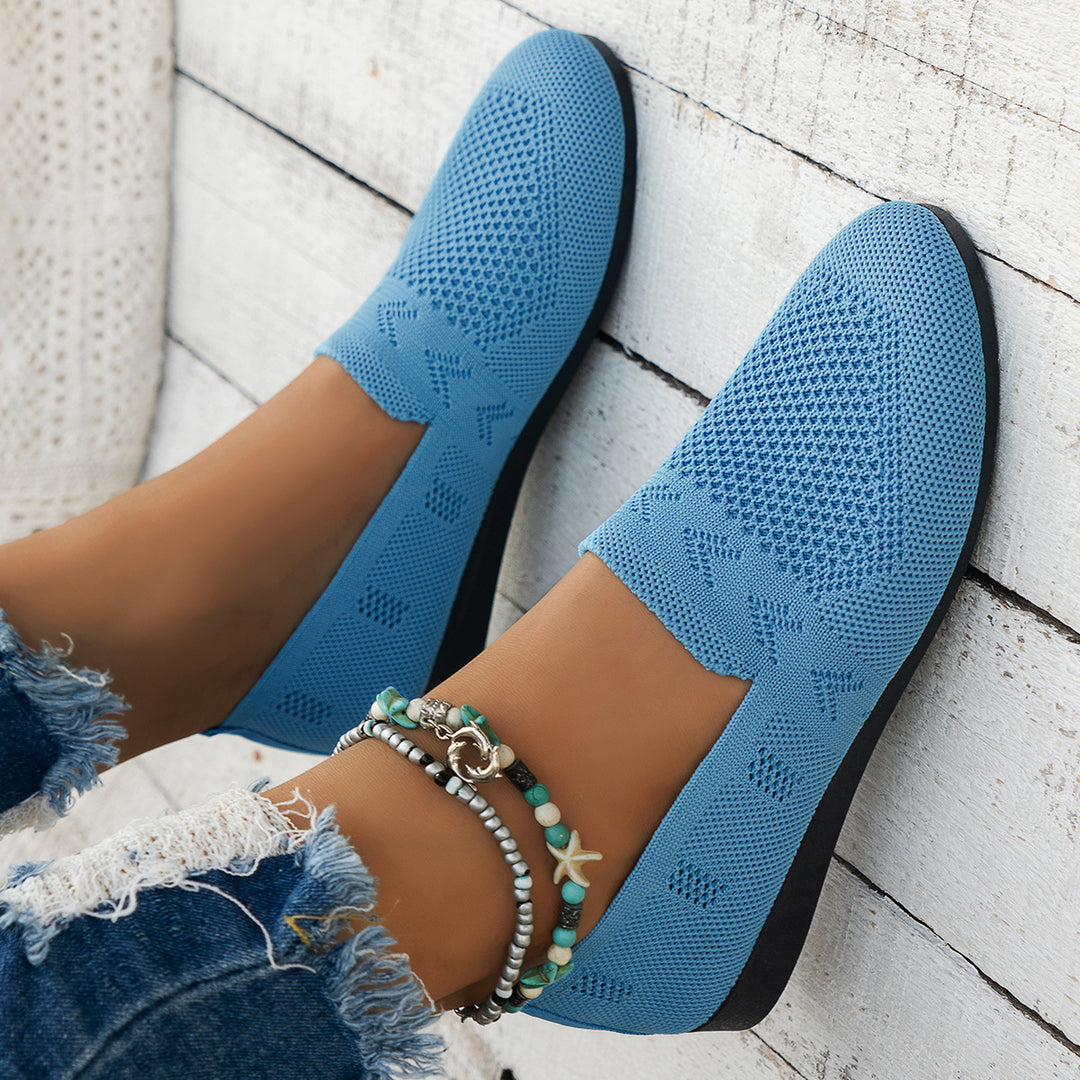 Dame Åndbare Slip-On Espadrilles med fleksibel Sål Stilla