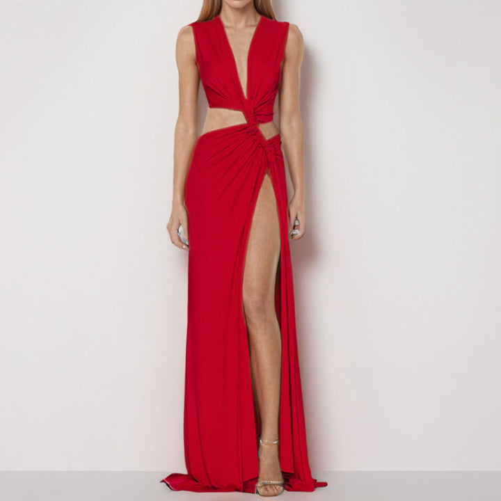 Dame Cut-Out Maxikjole Stilla