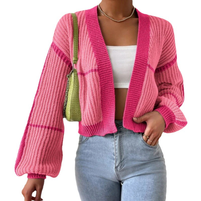 Femme Chunky Strik Åben-Front Cardigan Stilla