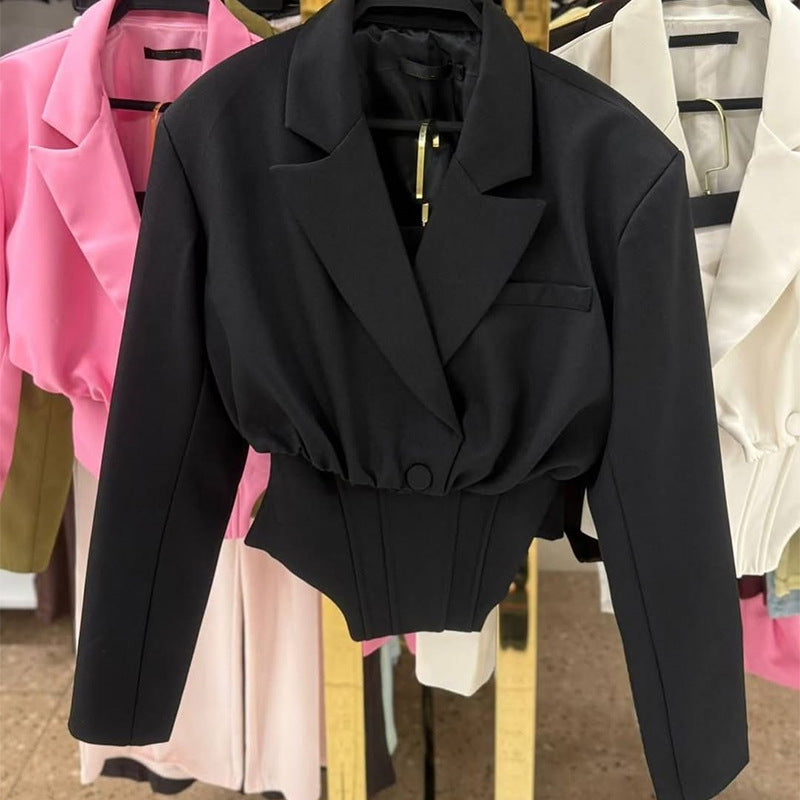 Dame Korsettop med puffærmede følgesvend blazer Stilla