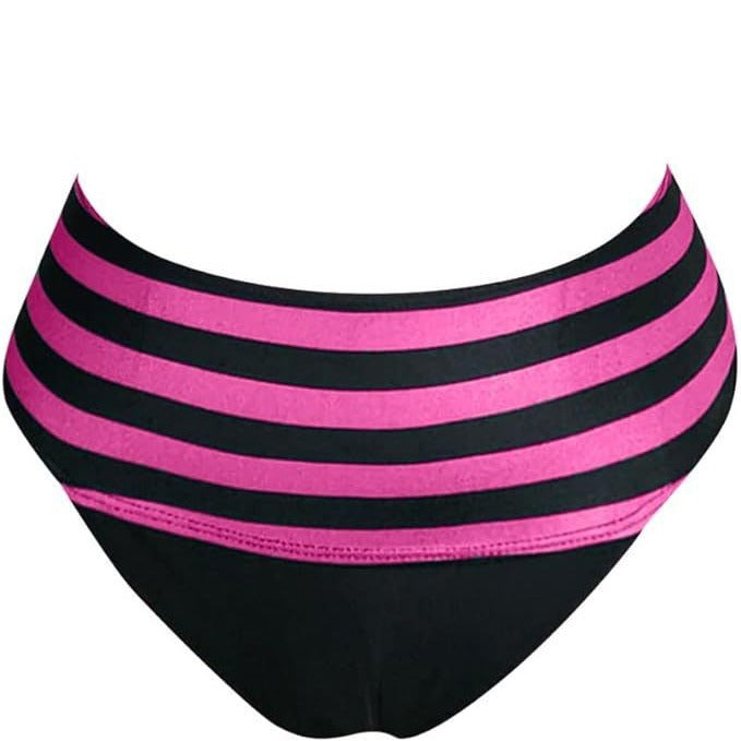 Dame Strand-Bikini-sæt med moderne indpakket top og højt skåret trusse Stilla