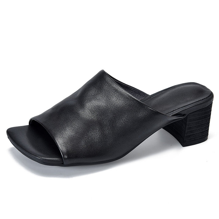 Dame Mokassin-sandaler med komfortabel blokhæl og trendy design Stilla