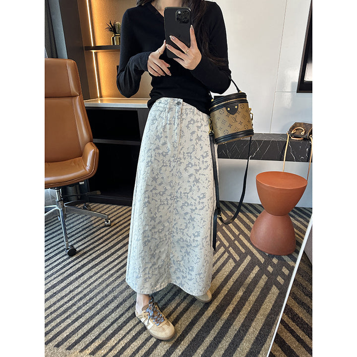 Dame Mode Maxiskørter med blomstret design Stilla