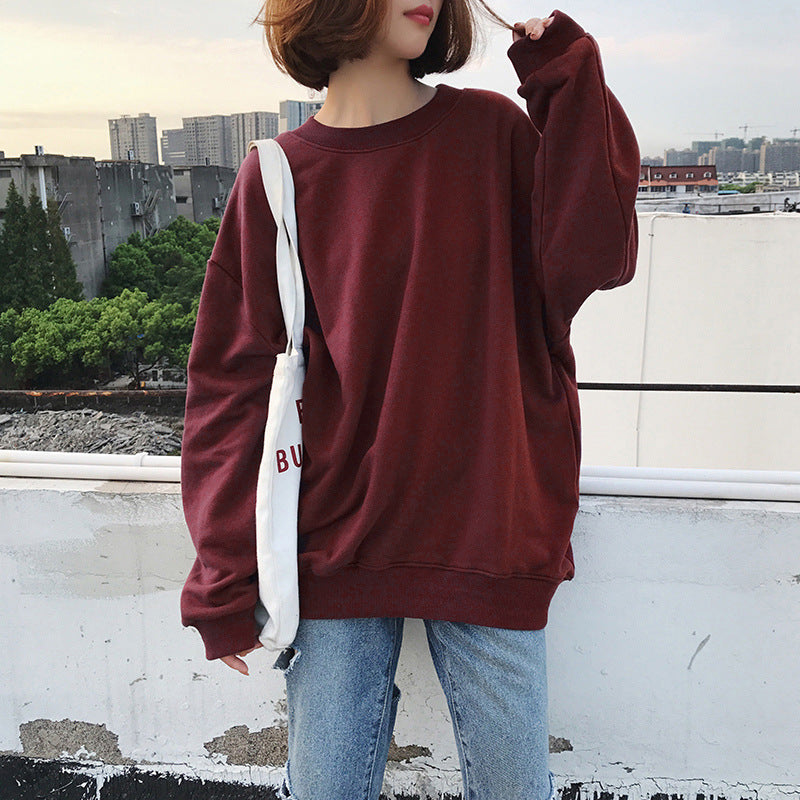 Dame Oversized Relaxed Fit Fleece Sweatshirt Stilla
