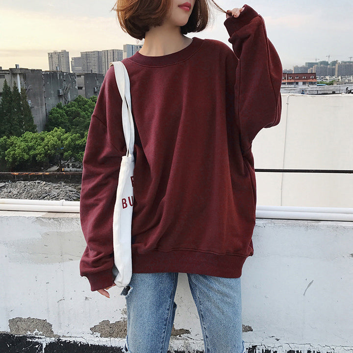 Dame Oversized Relaxed Fit Fleece Sweatshirt Stilla