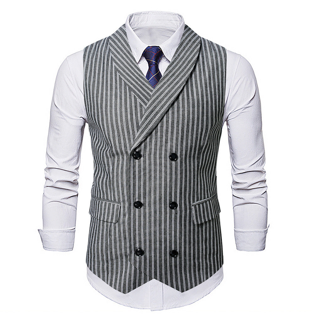 Herrer Elegant Stribet Vest Stilla