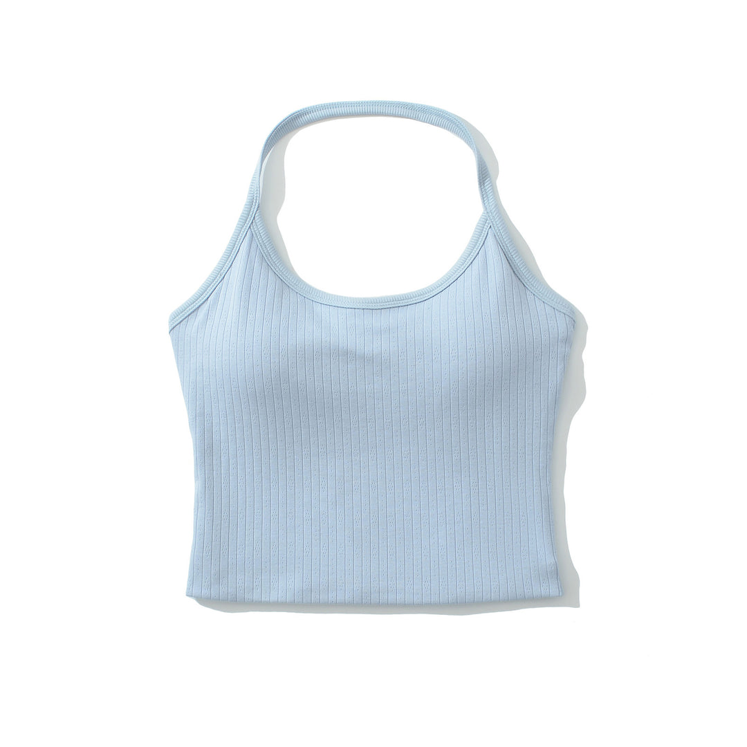 Dame Sporty Tanktop med fin ribstruktur og racerback-design Stilla