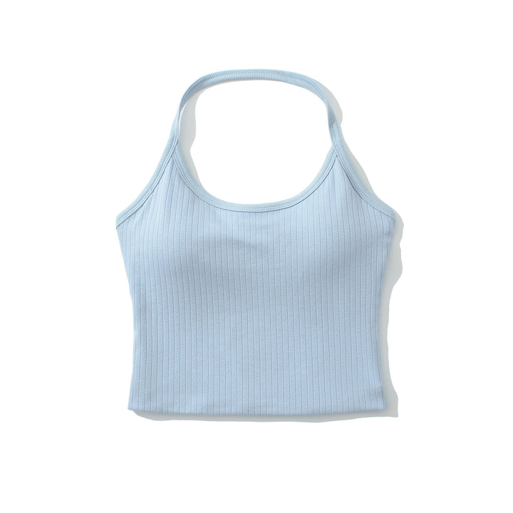 Dame Sporty Tanktop med fin ribstruktur og racerback-design Stilla