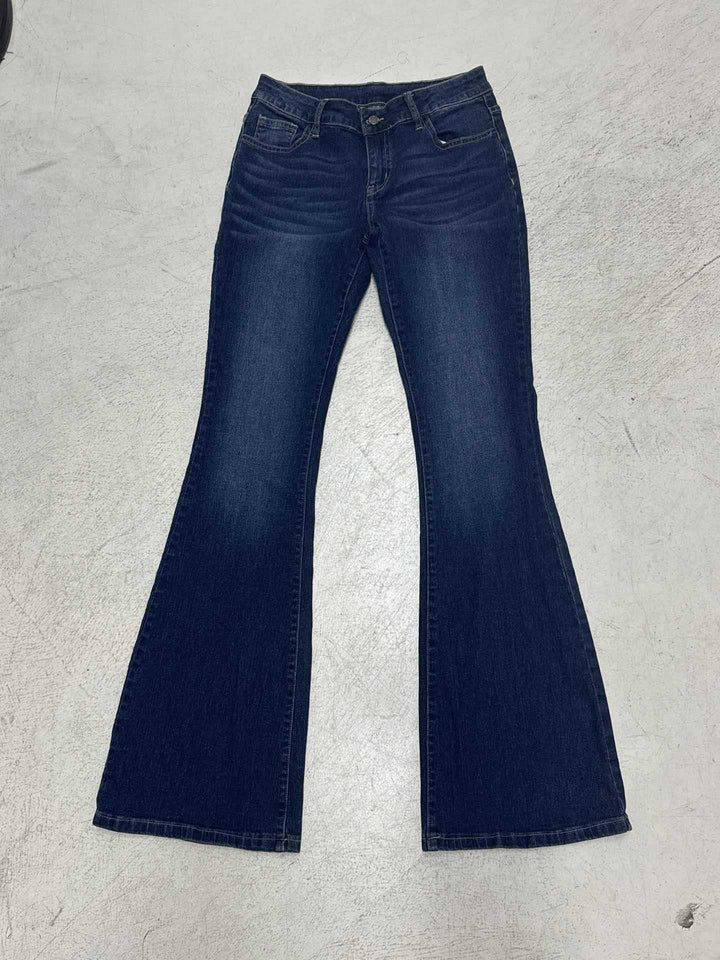 Dame flared jeans med høj talje og elegant vask Skovae