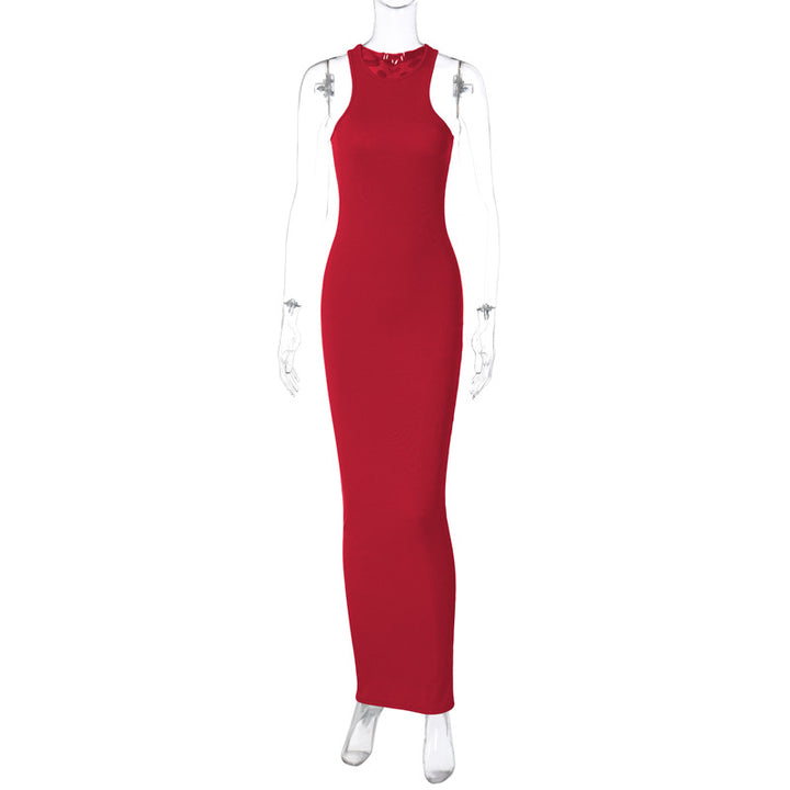 Dame Langærmet Maxikjole med elegant Slim-Fit-snit Stilla