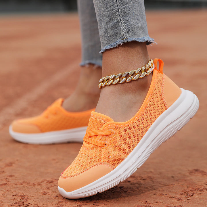 Dame nan åndbar slip-on sneakers med viskoelastisk indlægssål og skridsikker sål Skovae
