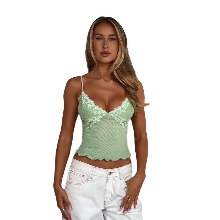 Dame Spids-Trim Cami Top Stilla