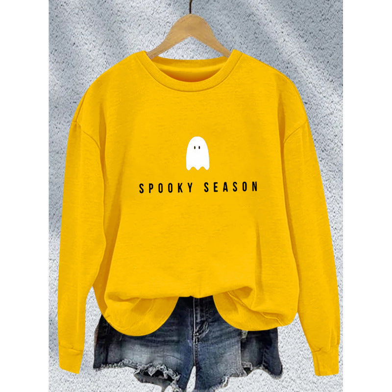 Kvinders sweatshirt med afslappet uhyggeligt design og blødt indvendigt fleece Skovae