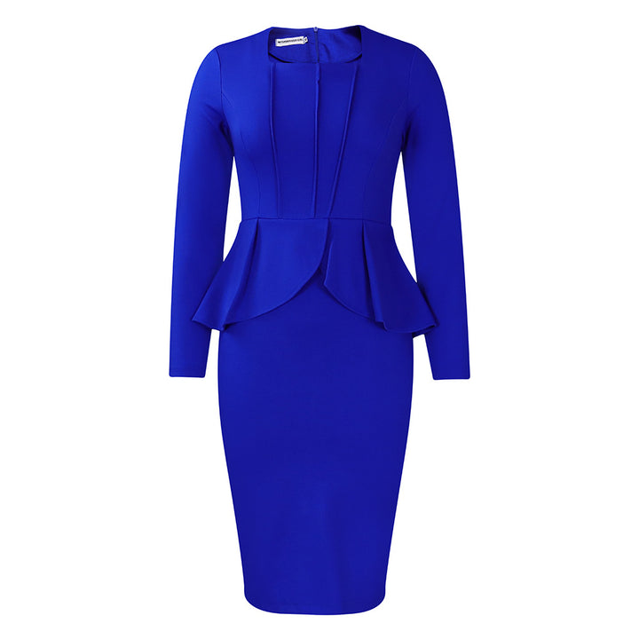 Dame etuikjole med peplum-formet kant Stilla
