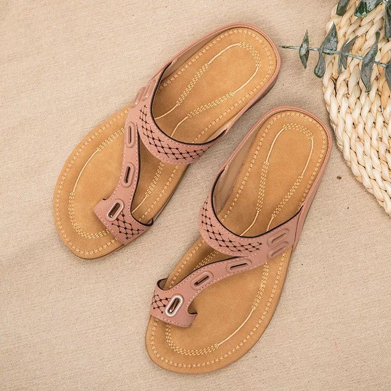 Dame komfortable tæer-split sandaler med justerbart remdesign og ergonomisk fodseng Stilla