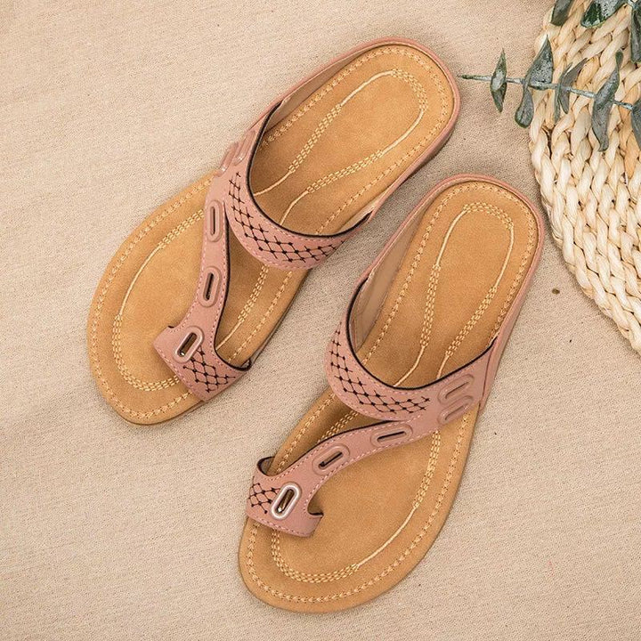 Dame komfortable tæer-split sandaler med justerbart remdesign og ergonomisk fodseng Stilla