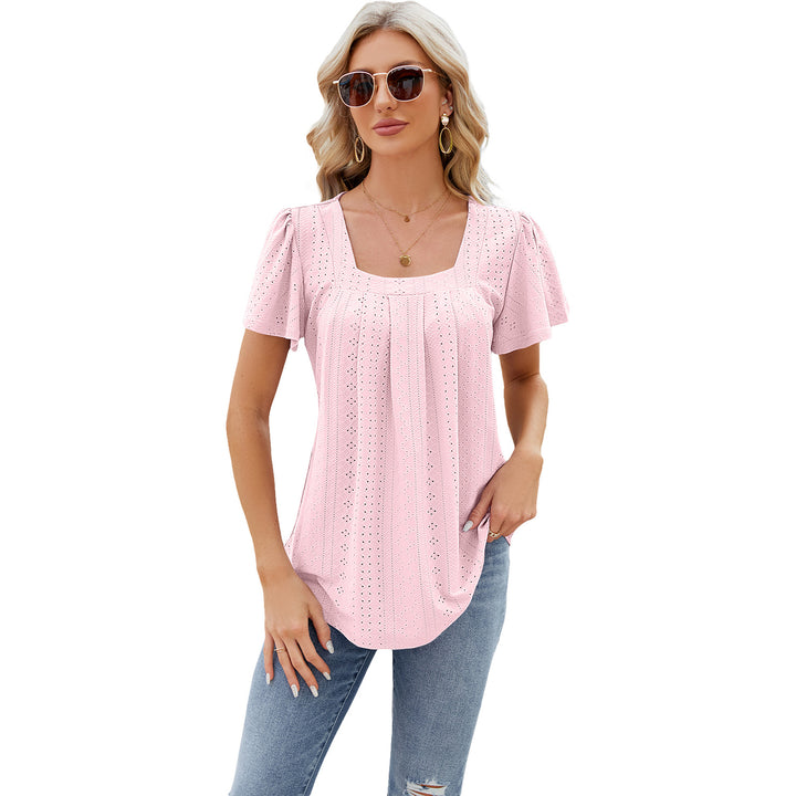 Damebluse med romantisk spidsmønster Stilla