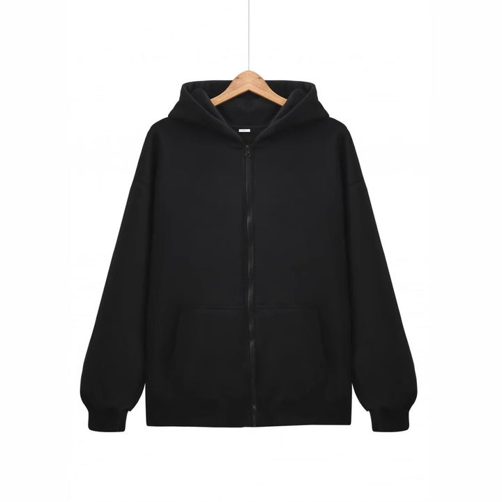Dame hoodie jakke med fuld lynlås og praktiske lommer Skovae