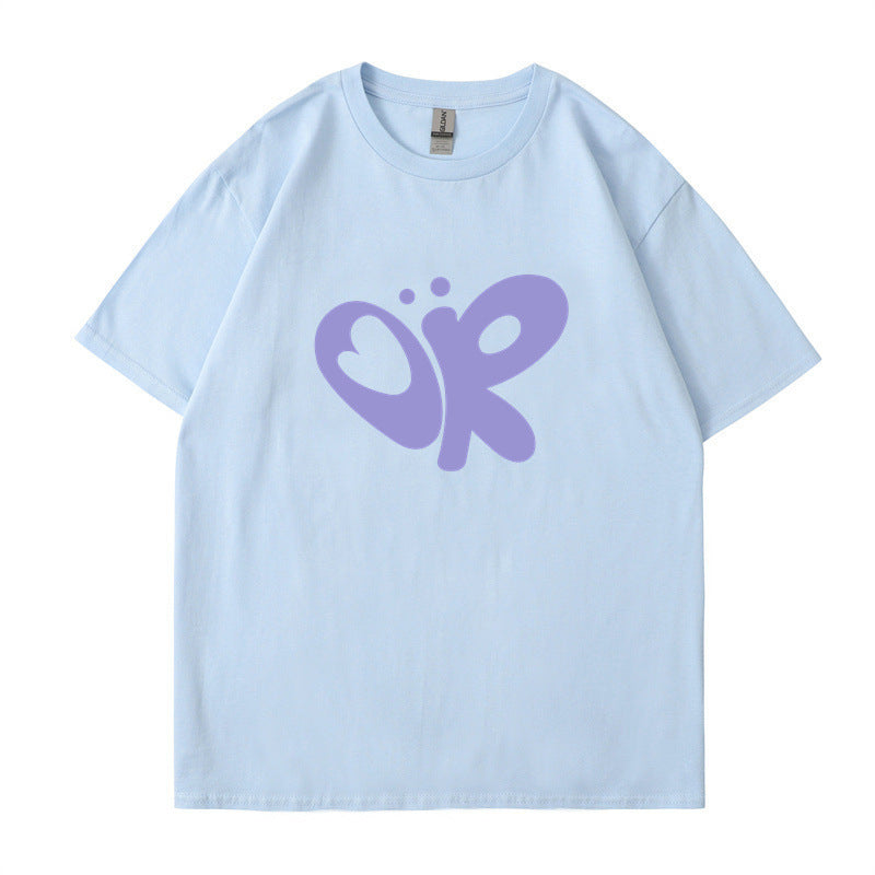 Dame casual T-shirt med unikt grafisk print Skovae