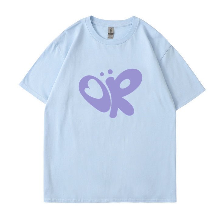 Dame casual T-shirt med unikt grafisk print Skovae