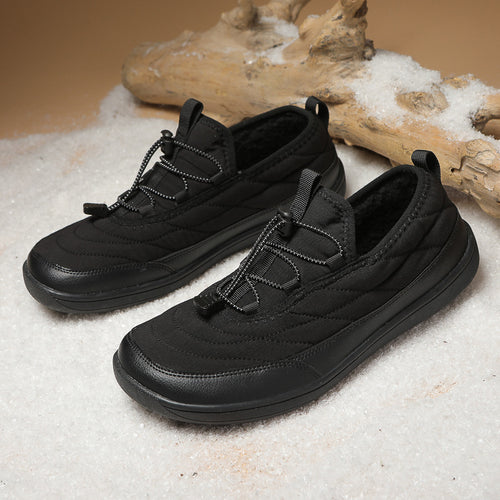 Dame nan gesteppe slip-onsneaker med fleecefor og lynlås Skovae
