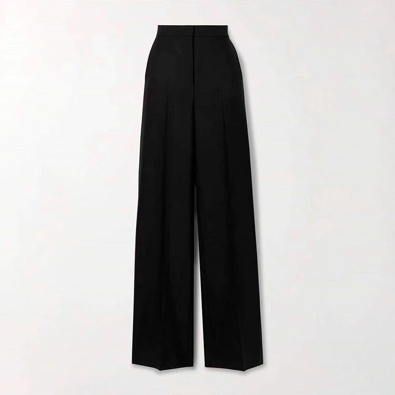 Dame elegante Palazzo-bukser med høj talje og vidde ben Stilla