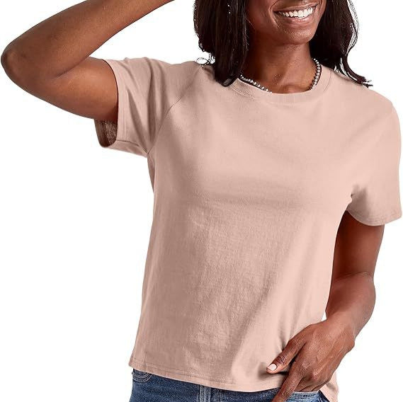 Dame Kortærmet T-shirt med Rund halsudskæring og behagelig bæreoplevelse Stilla